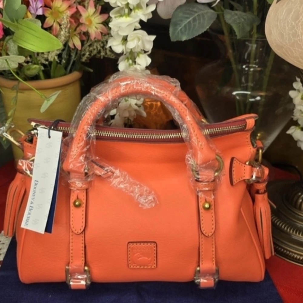 NWT Dooney & Bourke Mini Salmon Satchel